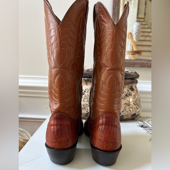 Nocona Men’s Lizard Cowboy Boots size 8 D, Women’s 9.5/10 - Picture 10 of 16